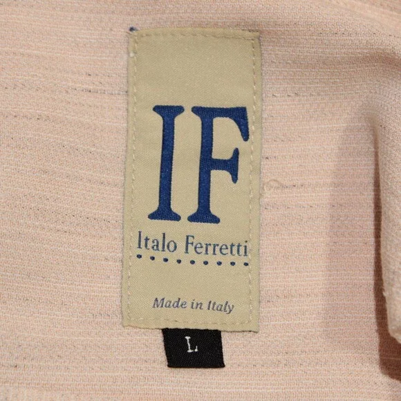 Italo Ferretti NWT Chino / Bermuda Shorts Size L Light Orange Cotton & Linen